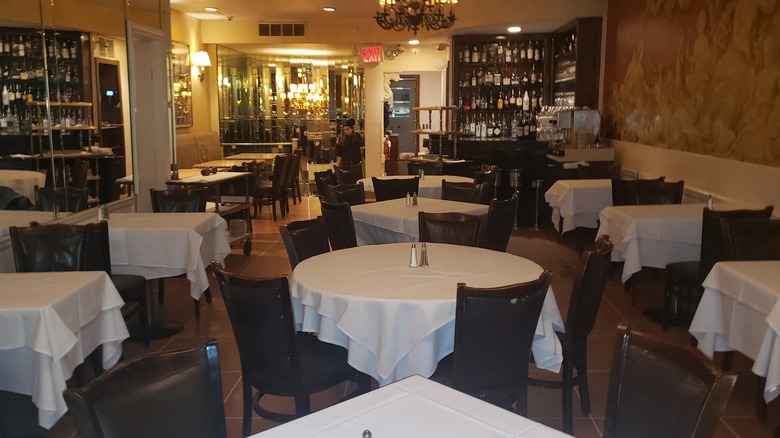 The interior of Patsy's in New York City