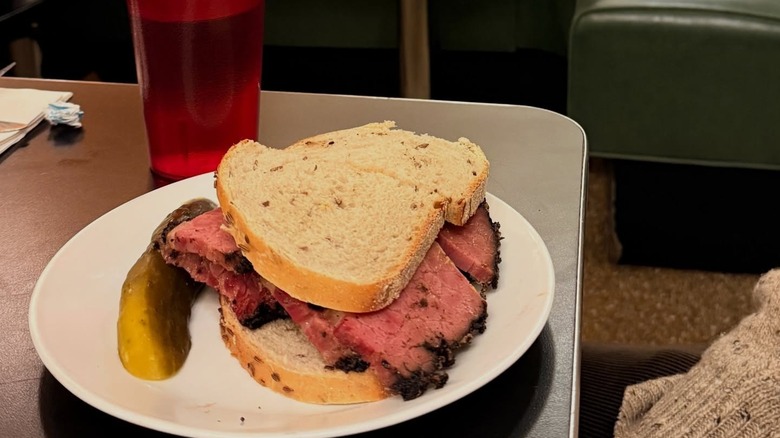 The pastrami sandwich at S&P Lunch NYC