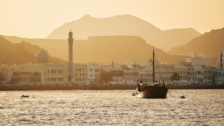 Waterfront of the old town of Muscat, Oman