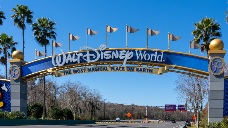 Entrance to Disney World in Orlando, Florida