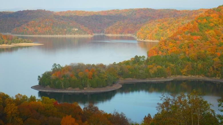 Dale Hollow Lake in fall