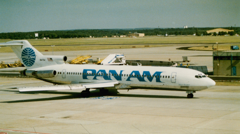 Pan AM airplane on the runway in Frankfurt