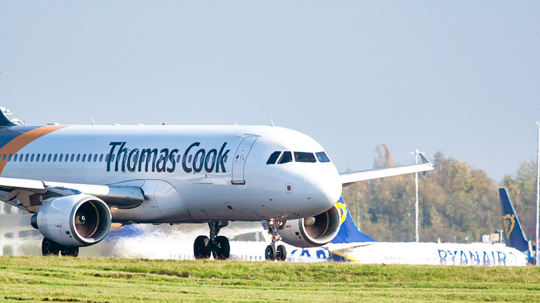 Thomas Cook Airlines plane landing