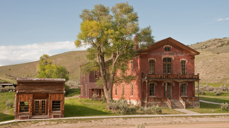 The Hotel Meade in Bannack Ghost Town, Montana