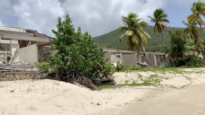 Hurricane Irma destroyed Caneel Bay Resort, St. John, USVI