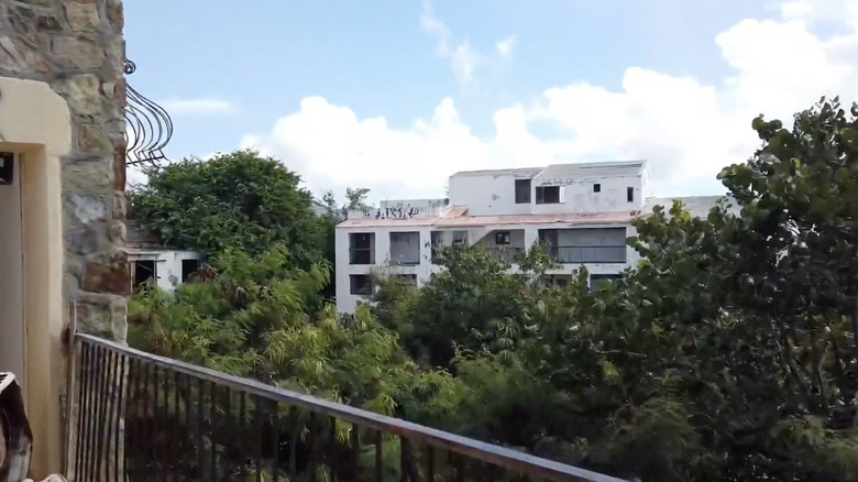 Crumbling runs of the once-grand La Belle Creole, St. Martin