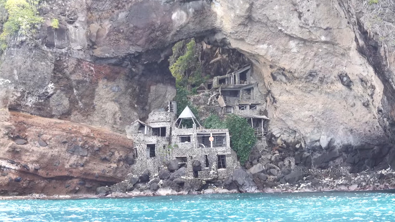 Time took a toll on the now-abandoned Moonhole Resort on Bequia in The Grenadines
