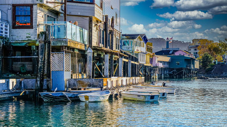 Monterey, California, docks and buildings