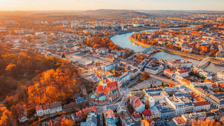 Autumn colors of Krakow, Poland
