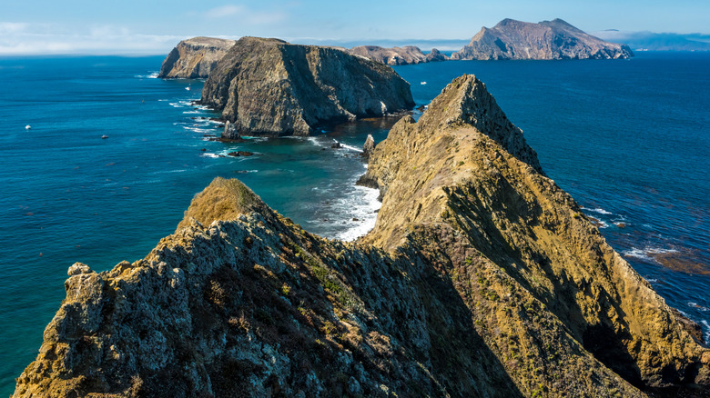 Mountain ridges in Channel Islands National Park, California