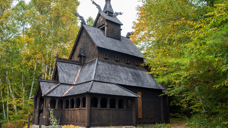 The stave church on Washington Island, Wisconsin