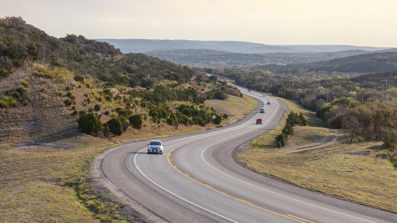 A winding road in Texas Hill Country