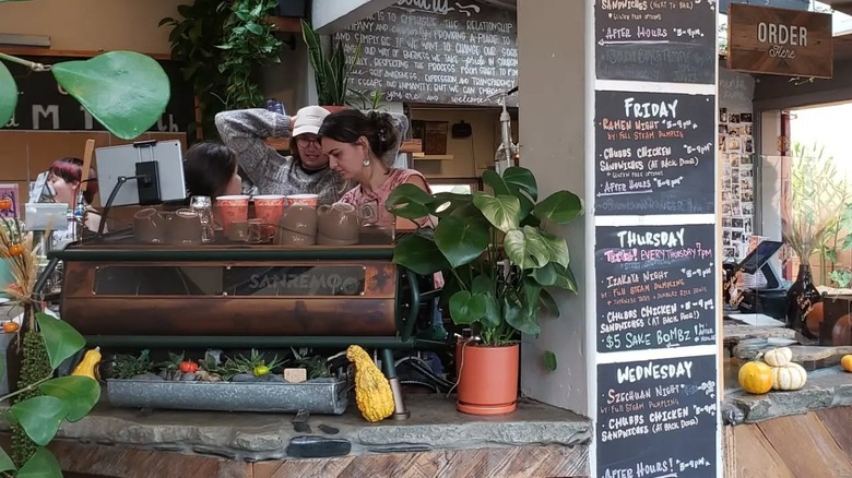 Behind the bar at 11th hour coffee