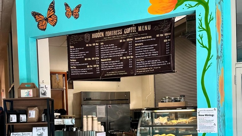 Hidden Fortress location with vibrant mural