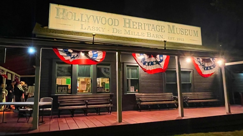 Hollywood Heritage Museum at night