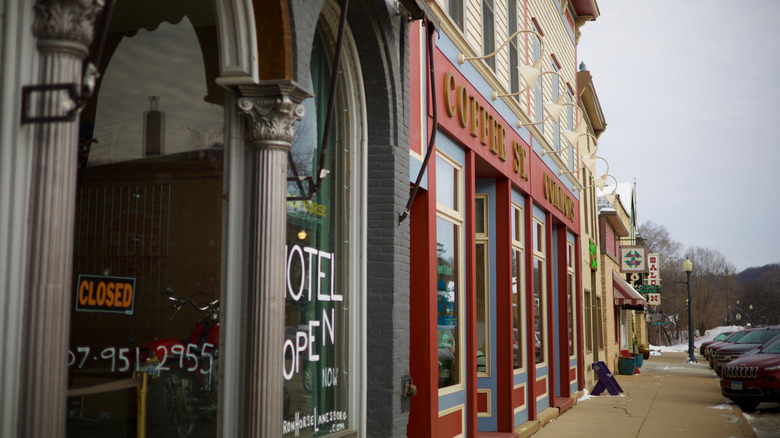 Storefronts in Yellow Springs, Ohio