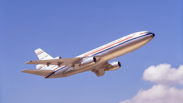 A 1980s commercial jet