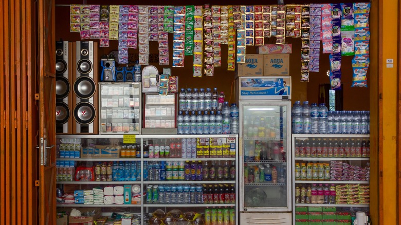A grocery kiosk in Indonesia
