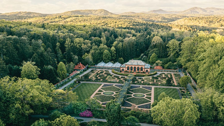 The walled gardens at the Biltmore Estate, Asheville, North Carolina