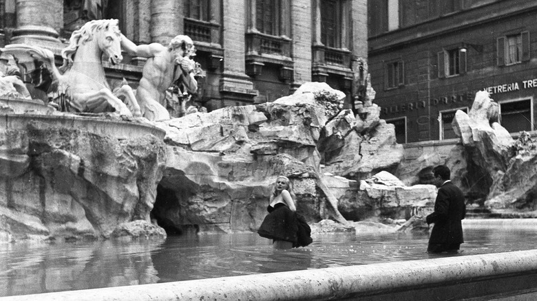 'La Dolce Vita' famous Trevi Fountain scene