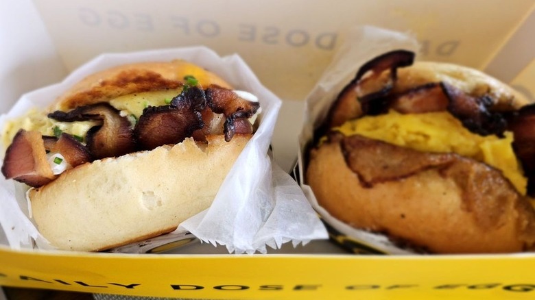 Sandwiches served at Egg Dose