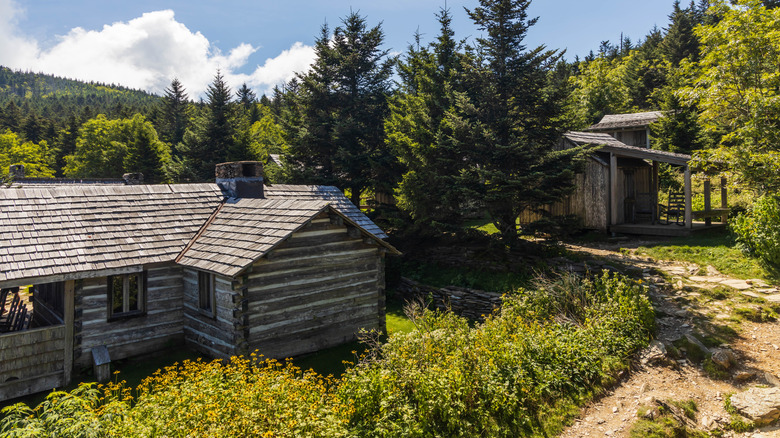 LeConte Lodge cabins in Great Smoky Mountains National Park, US