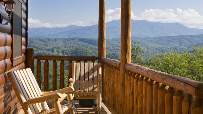 Porch in Great Smoky Mountains, US