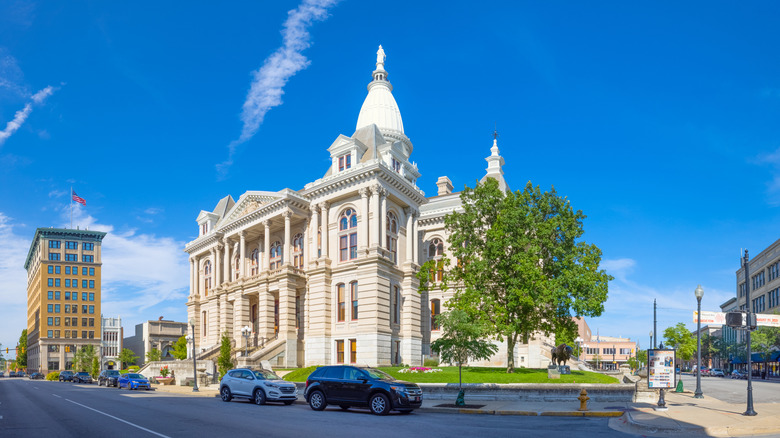 The Tippecanoe County Courthouse in Lafayette, Indiana, USA