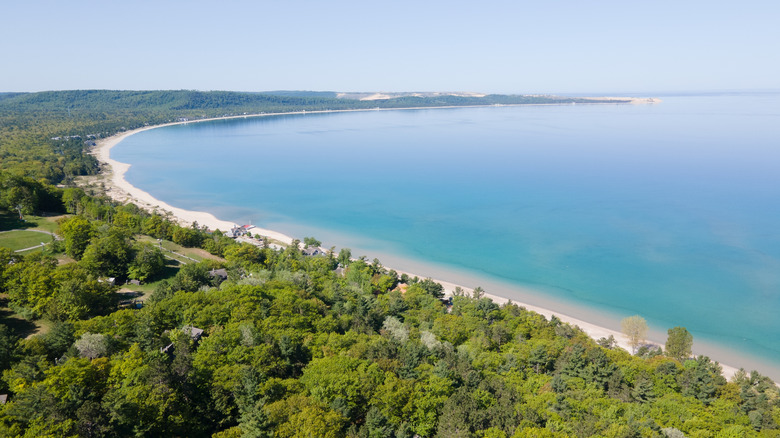 Glen Arbor on the coastline of Sleeping Bear Bay, Michigan