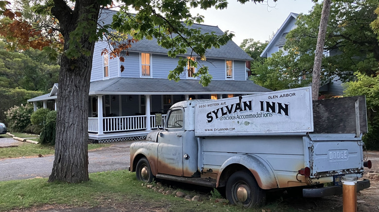 Exterior of the Sylvan Inn in Glen Arbor, Michigan