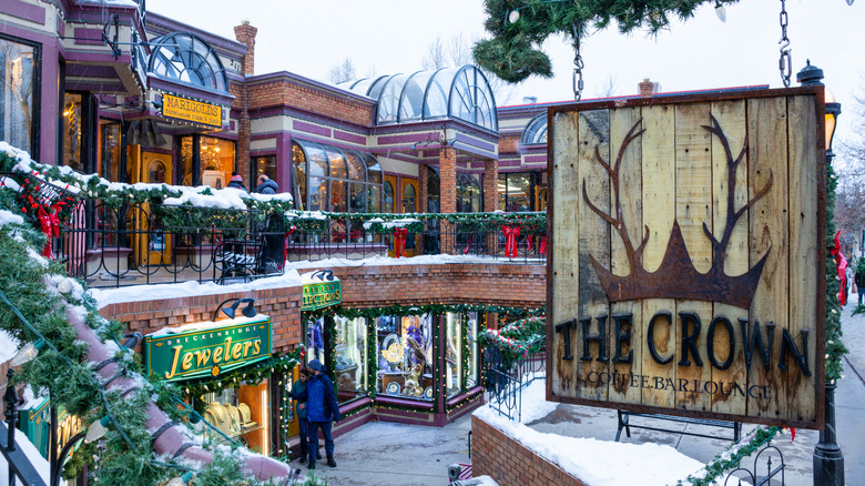 Shopping center in downtown Breckenridge, Colorado
