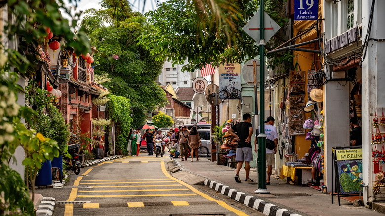 A street scene in George Town, Malaysia