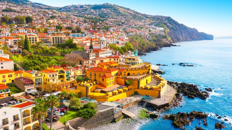 Aerial view of Funchal, Madeira, Portugal