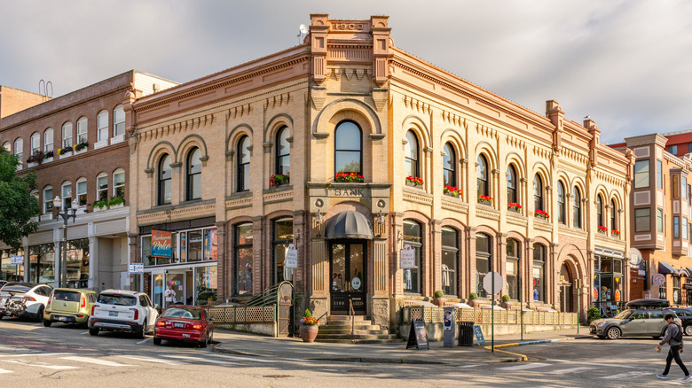 A historic bank in downtown Bellingham, Washington