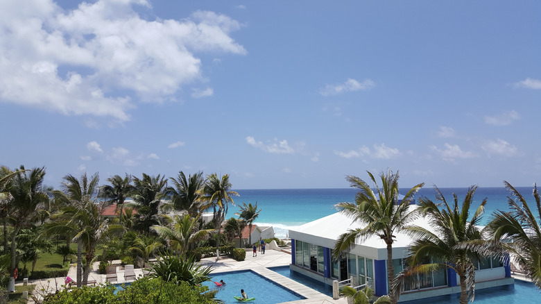 A view of Cancun's Solymar Beach Resort pool