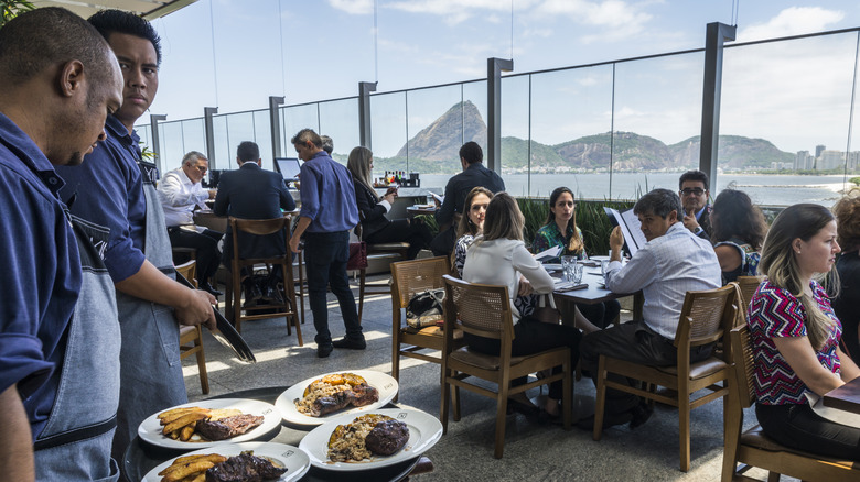A restaurant in Rio de Janiero, Brazil