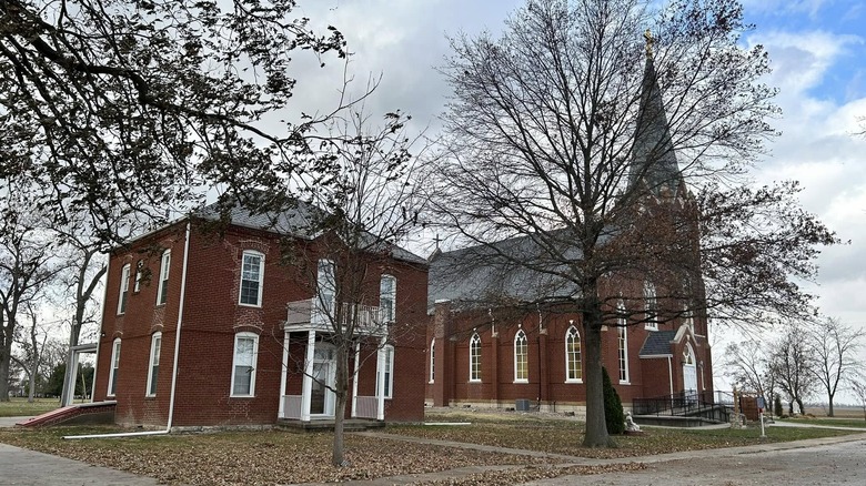 The Church of the Immaculate Conception in Kaskaskia, Illinois