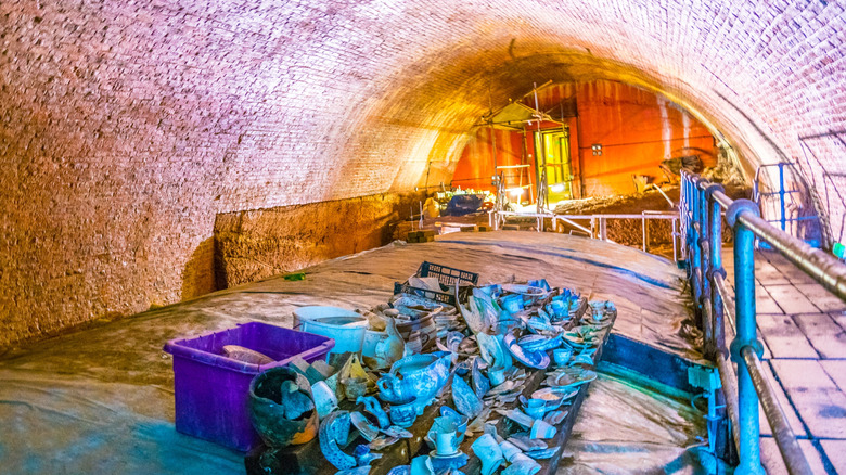Inside the Williamson Tunnels in Liverpool