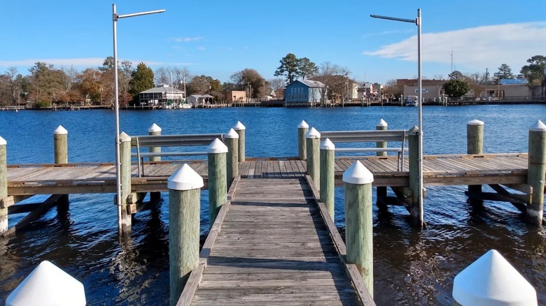 The Scuppernong River Park in Columbia, North Carolina