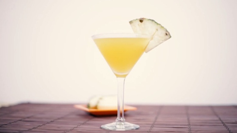 clipper-tini on a table