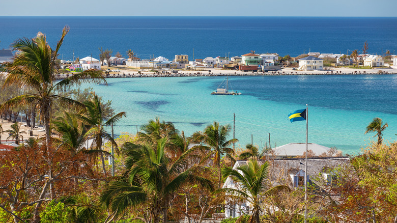 distant view of Bahama beach