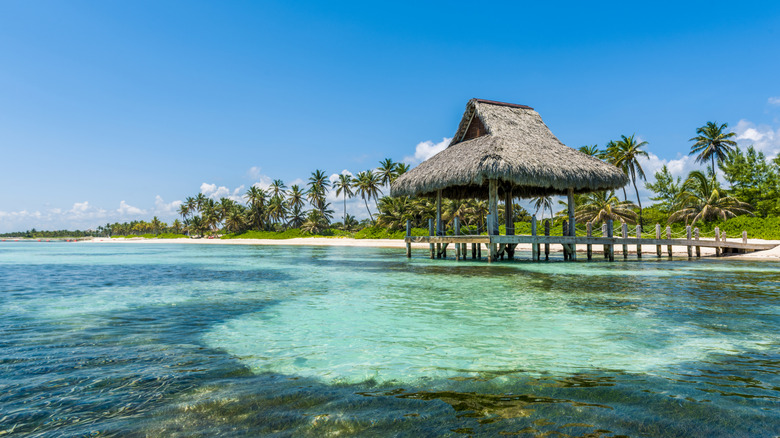 tranquil waters near DR beach