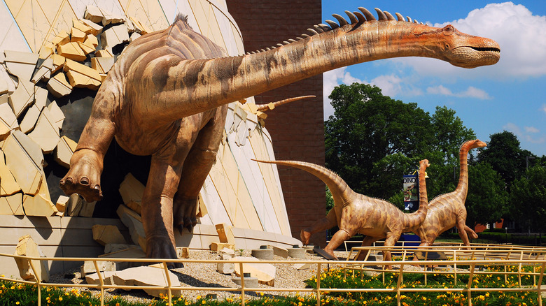 Dinosaur replica at Indianapolis Children's Museum in Indianapolis, Indiana