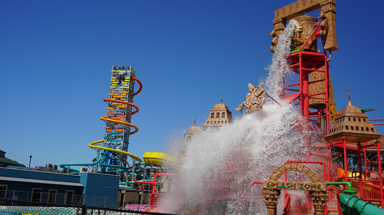 America's tallest water slide at The Rise of Icarus