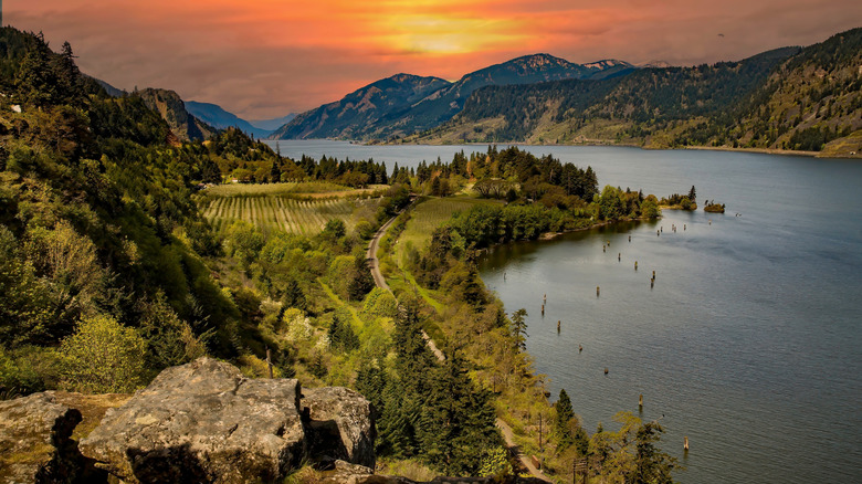 The Columbia River in the Pacific Northwest.