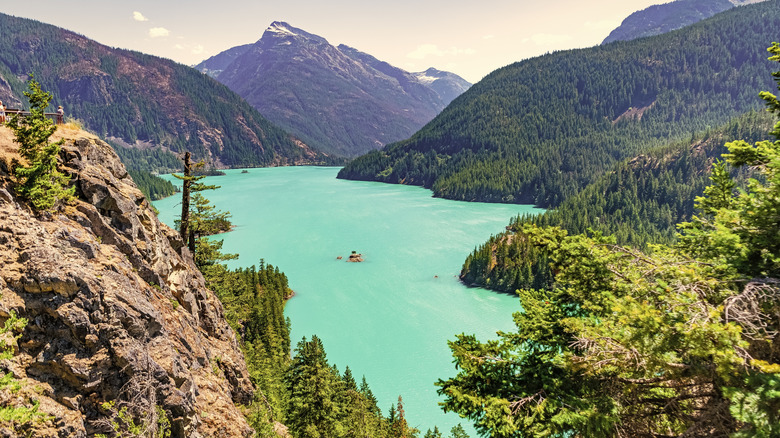 The stunning Diablo Lake is one of the most scenic spots in North Cascades NP.