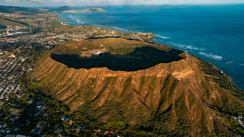 The ocean views from the top of Diamond Head
