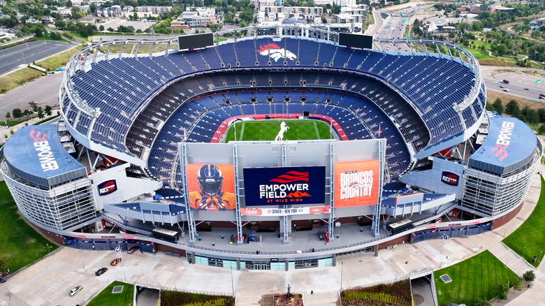 The Broncos' home stadium, Empower Field at Mile High