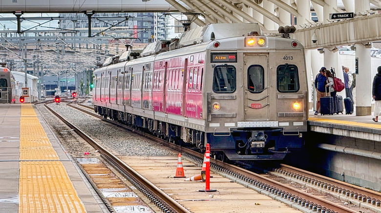 The A-Line train in Denver