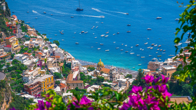 Scenic cliffside of Positano on the Amalfi Coast